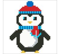 Groves & Thames Diamond Painting Kit: Cushion: Christmas Penguin Groves & Thames Multicolor