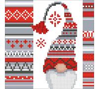 Groves & Thames DPN CARD XMAS ELF - Diamond Painting Kit: Greeting Card: Christmas Elf - Vervaco Groves & Thames Multicolor