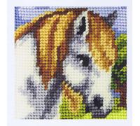Groves & Thames EMB KIT WHITE HORSE - Needlepoint Kit: My First Embroidery: White Horse - Orchidea Groves & Thames Multicolor