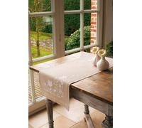 Vervaco Embroidery: Runner: White Silhouette, 100% Cotton, Multi-Colour, 40 x 100 cm - 16" x 14"