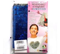 Groves & Thames F/SEQ I/ON T/PAP BBLK - Flip Sequins: Iron-on: 40 x 14cm: Blue & Black - Marbet | Size: 40 x 14 cm Groves & Thames Multicolor 40 x 14 cm