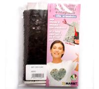 Groves & Thames F/SEQ I/ON T/PAP BLK - Flip Sequins: Iron-on: 40 x 14cm: Black - Marbet | Size: 40 x 14 cm Groves & Thames Multicolor 40 x 14 cm