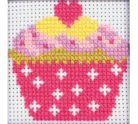 Groves & Thames FIRST KIT CUPCAKE - Counted Cross Stitch Kit: 1st Kit: Cupcake - Anchor Groves & Thames Multicolor