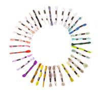 Groves & Thames FLOSS SKEINS ASTD - Thread: Stranded Polyester: Pastels: 36 x 8m Skeins - Trimits Groves & Thames Multicolor