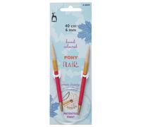 Groves & Thames FLR CIRC 40CMX6.00MM - Knitting Pins: Circular: Fixed: Hand Coloured: Flair: 40cm x 6.00mm - Pony in White Groves & Thames White