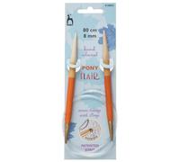 Groves & Thames FLR CIRC 80CMX8.00MM - Knitting Pins: Circular: Fixed: Hand Coloured: Flair: 80cm x 8.00mm - Pony Groves & Thames Multicolor