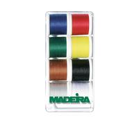 Madeira 8016 Aerofil No. 35 Sewing Thread Box with 8 Bobbins of 100 m Each Extra Strong