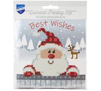 Groves & Thames G/CARD SANTA - Diamond Painting: Greeting Card Kit: Santa - Vervaco Groves & Thames Multicolor