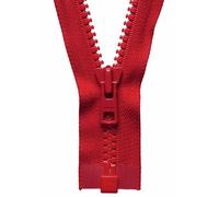 Groves & Thames HYV/W O/E ZIP 61CM - Vislon Heavyweight Open End Zip: 61cm: Red - YKK Groves & Thames Red