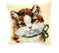 Groves & Thames L/HK CUSH KITTEN - Latch Hook Kit: Cushion: Kitten - Vervaco Groves & Thames Multicolor
