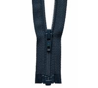 Groves & Thames LGT/W O/E ZIP 25CM - Light-Weight Open End Zip: 25cm: Dark Navy - YKK in White Groves & Thames White