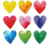 Groves & Thames LOVE RAINBOW - Diamond Painting Kit: Love Rainbow - Diamond Dotz Groves & Thames Multicolor