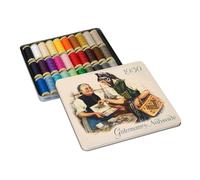 Groves & Thames N/BOX 1925 30X100M - Thread Storage Tin: Nostalgic '1930': Sew-All: 30 x 100m: Assorted Shades - Gutermann Groves & Thames Multicolor