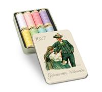 Gütermann creativ Nostalgic Box containing 8 spools of Sew-All Thread in Pastel Colours