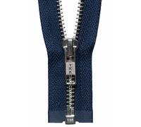 Groves & Thames N/FREE O/E ZIP 41CM - Nickel Free Metal Open End Zip: 41cm: Navy - YKK in Blue Groves & Thames Blue