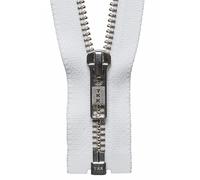 Groves & Thames N/FREE O/E ZIP 41CM - Nickel Free Metal Open End Zip: 41cm: White - YKK Groves & Thames White