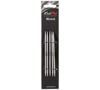 Groves & Thames NOVA DP 10X3.25 - Nova Metal: Knitting Pins: Double-Ended: Set of Five: 10cm x 3.25mm - KnitPro Groves & Thames Multicolor