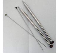 Groves & Thames NOVA SP 40X6 - Nova Metal: Knitting Pins: Single-Ended: 40cm x 6.00mm - KnitPro in Silver Groves & Thames Silver