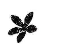 Groves & Thames Pick: Flower: Crystal Bead: 7cm: Pack of 1: BlackSilver in Black Groves & Thames Black