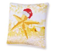Groves & Thames PILLOW XMAS STAR - Diamond Painting Kit: Cushion: Christmas Star - Diamond Dotz Groves & Thames Multicolor