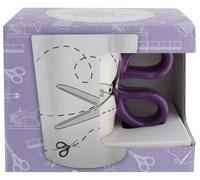 Groves & Thames SCISSOR MUG - Mug: Scissor Design - Groves in Purple Groves & Thames Purple