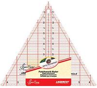 Groves & Thames SE 8IN TRIANGLE - Rule: Quilting: 60 Degree Triangle: 8 x 9.25in - Sew Easy in Clear Groves & Thames Clear