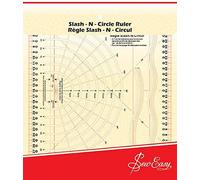 Groves & Thames SLASH N CIRCLE RULER - Rule: Slash 'n' Circle : 31cm x 26cm - Sew Easy | Size: 31 cm x 26 cm Groves & Thames Multicolor 31 cm x 26 cm