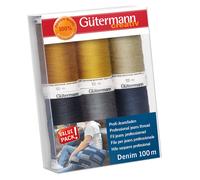 Groves & Thames TSET DENIM 6X100M - Thread Set: Denim: 6 x 100m - Gutermann Groves & Thames Multicolor