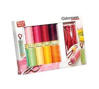 Groves & Thames TSET S/A 10X100M BCLIP - Thread Set: Sew-All: 10 x 100m: Assorted & 10 Bobbin Clips - Gutermann Groves & Thames Multicolor