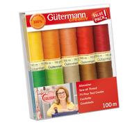 Groves & Thames TSET S/A 10X100M - Thread Set: Sew-All: 10 x 100m: Assorted - Gutermann Groves & Thames Multicolor