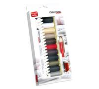 Groves & Thames TSET S/A 11X100M - Thread Set: Sew-All: 11 x 100m, Ruler & Mini Seam-Fix: Assorted - Gutermann Groves & Thames Multicolor