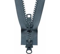 Groves & Thames TWO-WAY O/E ZIP 61CM - Vislon Heavy Two-Way Open End Zip: 61cm: Dark Grey - YKK Groves & Thames Multicolor