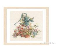 Groves & Thames W/PUMP BIRDS - Counted Cross Stitch Kit: Birds at the Water Pump - Lanarte Groves & Thames Multicolor