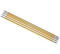 Knit Pro KP47002 Zing: Double Ended Knitting Pins: 15cm x 2.25mm, 2.25mm Gold