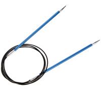 KNIT PRO KP47159 Zing: Fixed Circular Knitting Pins: 100cm x 4.00mm, 4mm, Blue
