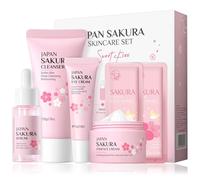 GROVL Skincare Set Skin Care for Teenage Girls Gift Sets Facial Care Kits with Cleanser Serum Eye Serum Essence Serum 2pcs Facial Mask Skin Essentials Travel Kit for All Skin Types (6PCS)