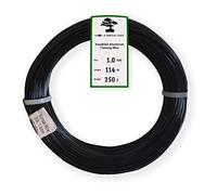 Grow A Bonsai Tree Anodized Aluminium 1.0mm Bonsai Training Wire 250g Large Roll (375 Feet) - Choose Your Size and Color - (1.0mm, Black)