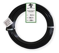 Grow A Bonsai Tree Anodized Aluminium 2.5mm Bonsai Training Wire 250g Large Roll (60 Feet) - Choose Your Size and Color - (2.5mm, Black)