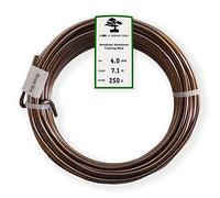 Grow A Bonsai Tree Anodized Aluminium 4.0mm Bonsai Training Wire 250g Large Roll (23 Feet) - Choose Your Size and Color - (4.0mm, Brown)