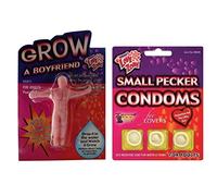 Grow a Boyfriend & Small Willy Condoms - Joke Gift