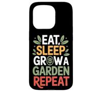 Grow A Garden Repeat Eat Sleep Farming Humor Case for iPhone 15 Pro
