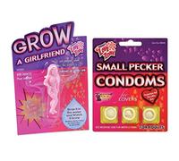 Grow a Girlfriend & Small Willy Condoms - Joke Gift