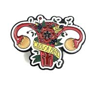 Grow A Pair Plant Ovaries Feminist Metal Enamel Pin Badge