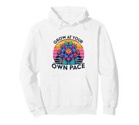 Grow At Your Own Pace Colorful Bloom Autism Support Pullover Hoodie