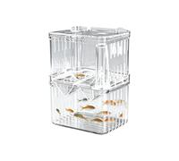 Grow Box for Growing, Double Layer, With Suction Cups, Floating And Transparent, Aquarium Incubator And Incubator, For Shrimp, Betta, Guppy, Suitable For Cafe, Home Office And Pet Store
