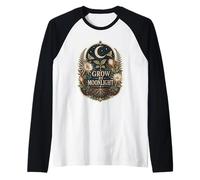 Grow By Moonlight Botanical Garden Night Raglan Baseball Tee