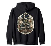 Grow By Moonlight Botanical Garden Night Zip Hoodie