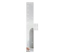 Grow Chart Mirrors - Mirror Growth Chart, Measuring Mirror Height Ruler with Stickers | Bedroom Wall Decoration Dressing Center, Measure Wall Ruler for Nursery Wall Decor Dress Up Center