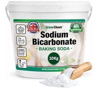 Grow Chem Baking Soda, Sodium Bicarbonate (10kg Bucket) UK MADE Pure Baking Soda for ECO Friendly Cleaning, Baking, Bath Bombs, Odour Removal and Teeth Cleaning