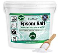 Grow Chem Epsom Salts (10KG Bucket) Magnesium Bath Salts for Feet/Soaks